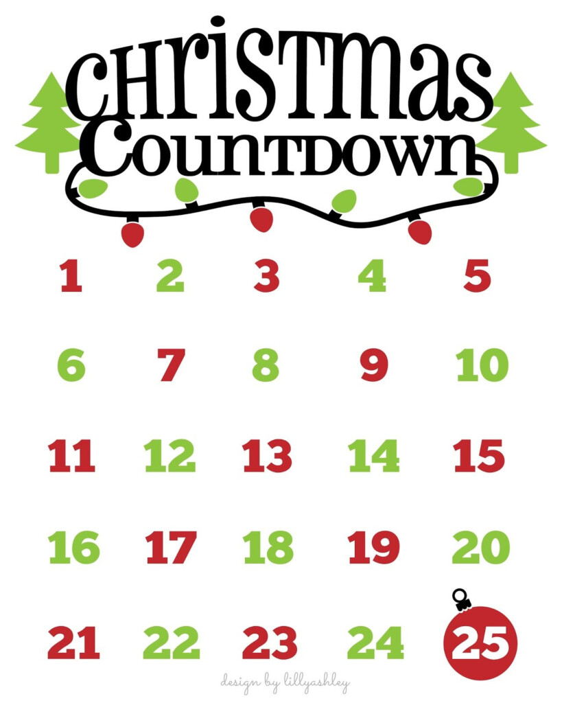 Free Printable Countdown Calendar