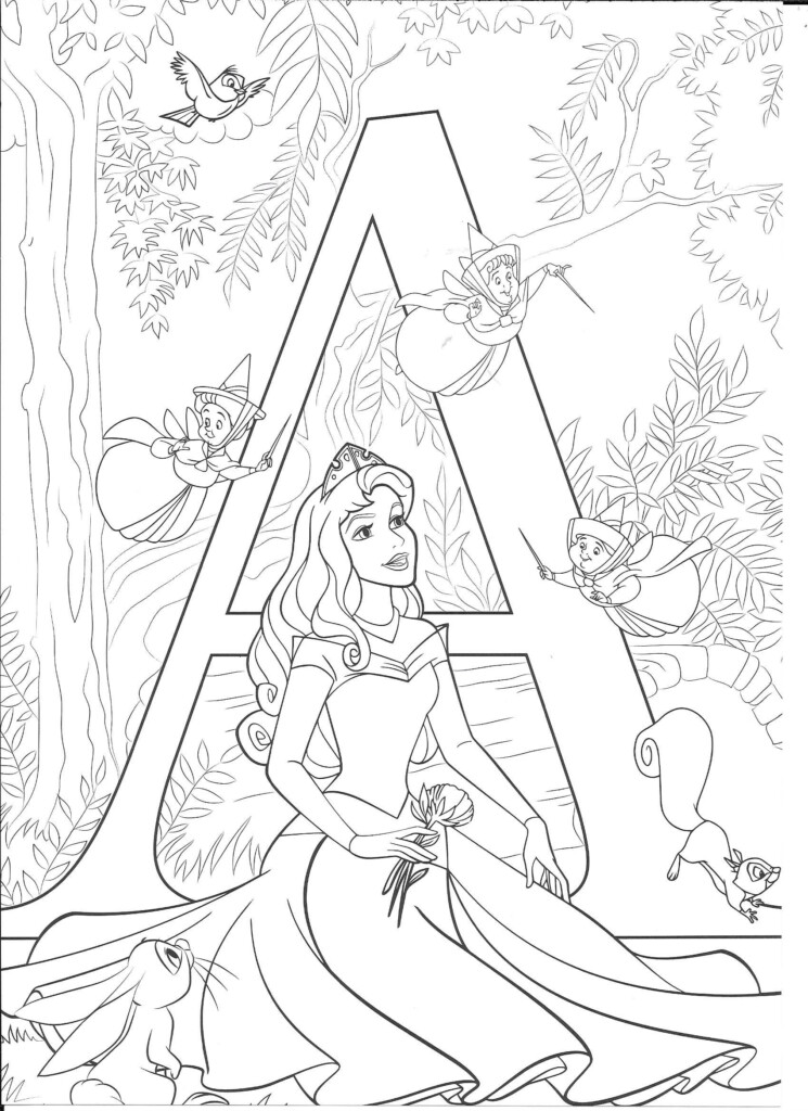 Free Printable Disney Alphabet Coloring Pages