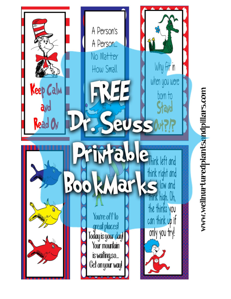  FREE Printable Dr Seuss Themed Bookmarks Dr Seuss Seuss Classroom Dr Seuss Activities