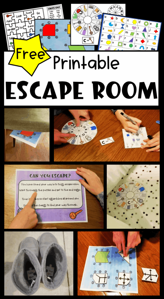 Free Printable Escape Room For Kids