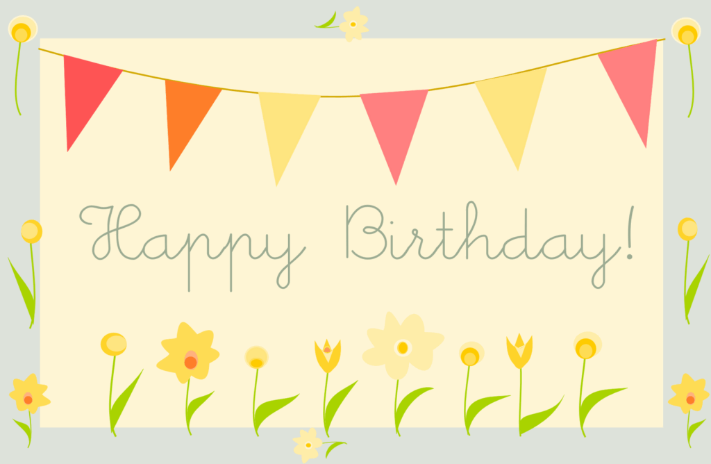 Free Printable Happy Birthday Greeting Card Gartenparty Ausdruckbare Geburtstagskarte