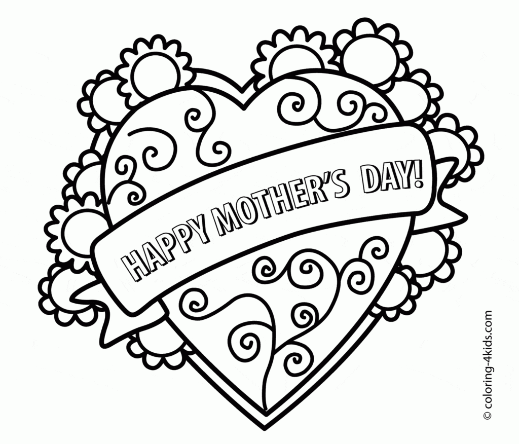 Free Printable Happy Mothers Day Coloring Pages