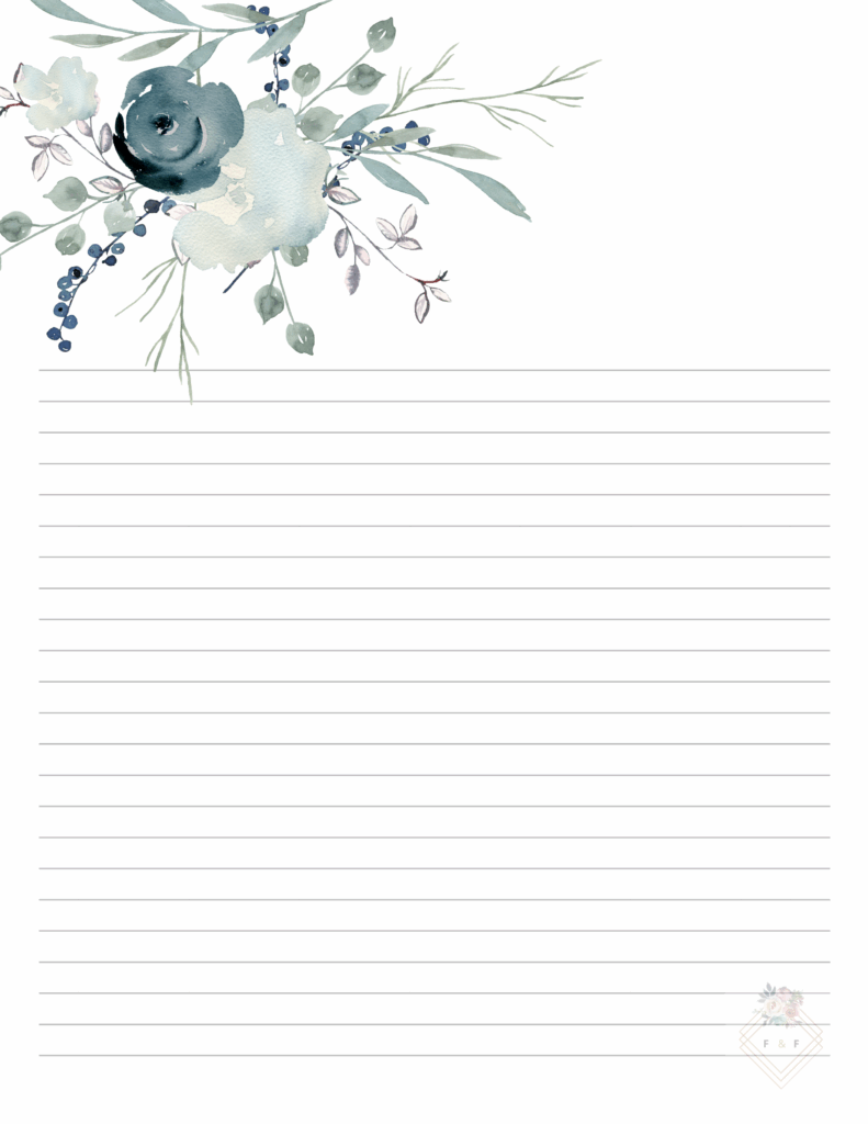 Free Printable Lined Stationery