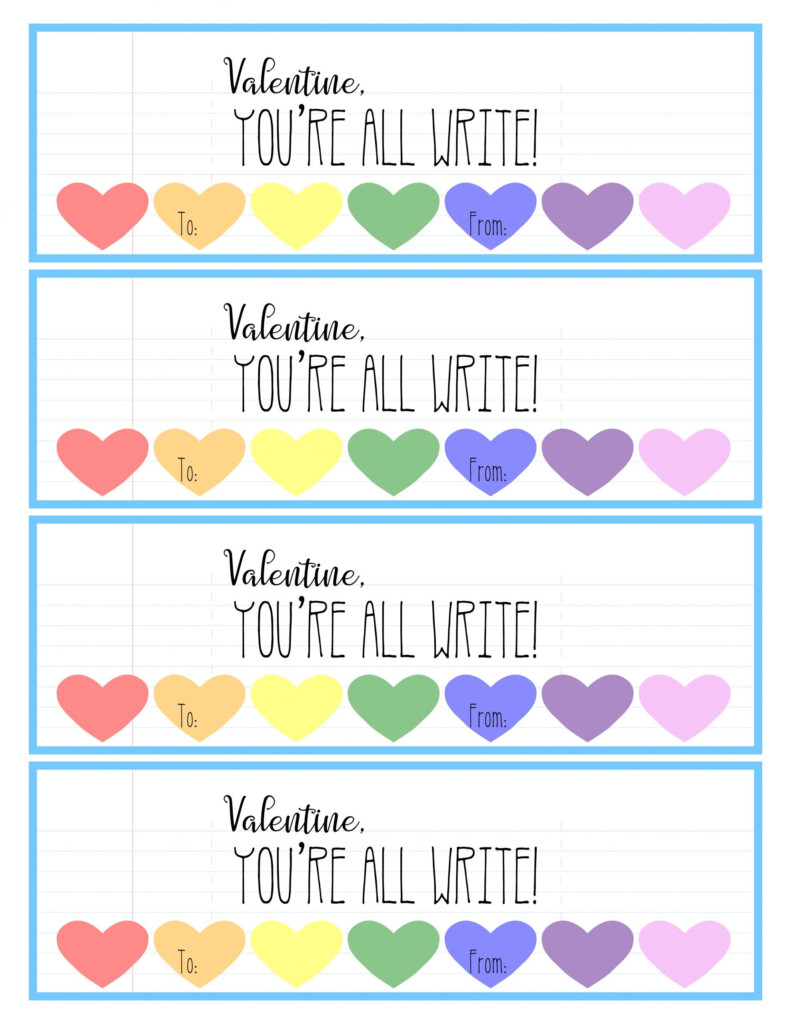 Free Printable Pencil Valentine S Day Cards All Things Target