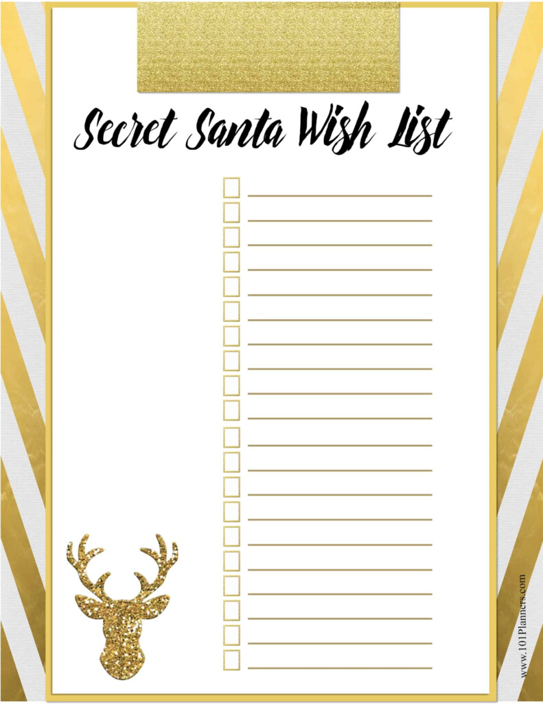 Free Printable Secret Santa Sign Up Sheet How To Use The Secret Santa Questionnaire Printable