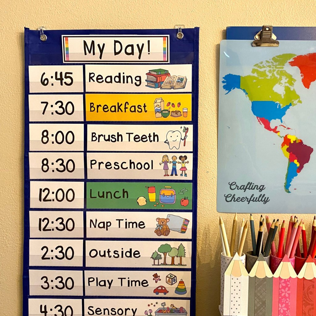 Free Printable Visual Schedule For Home Printable Templates