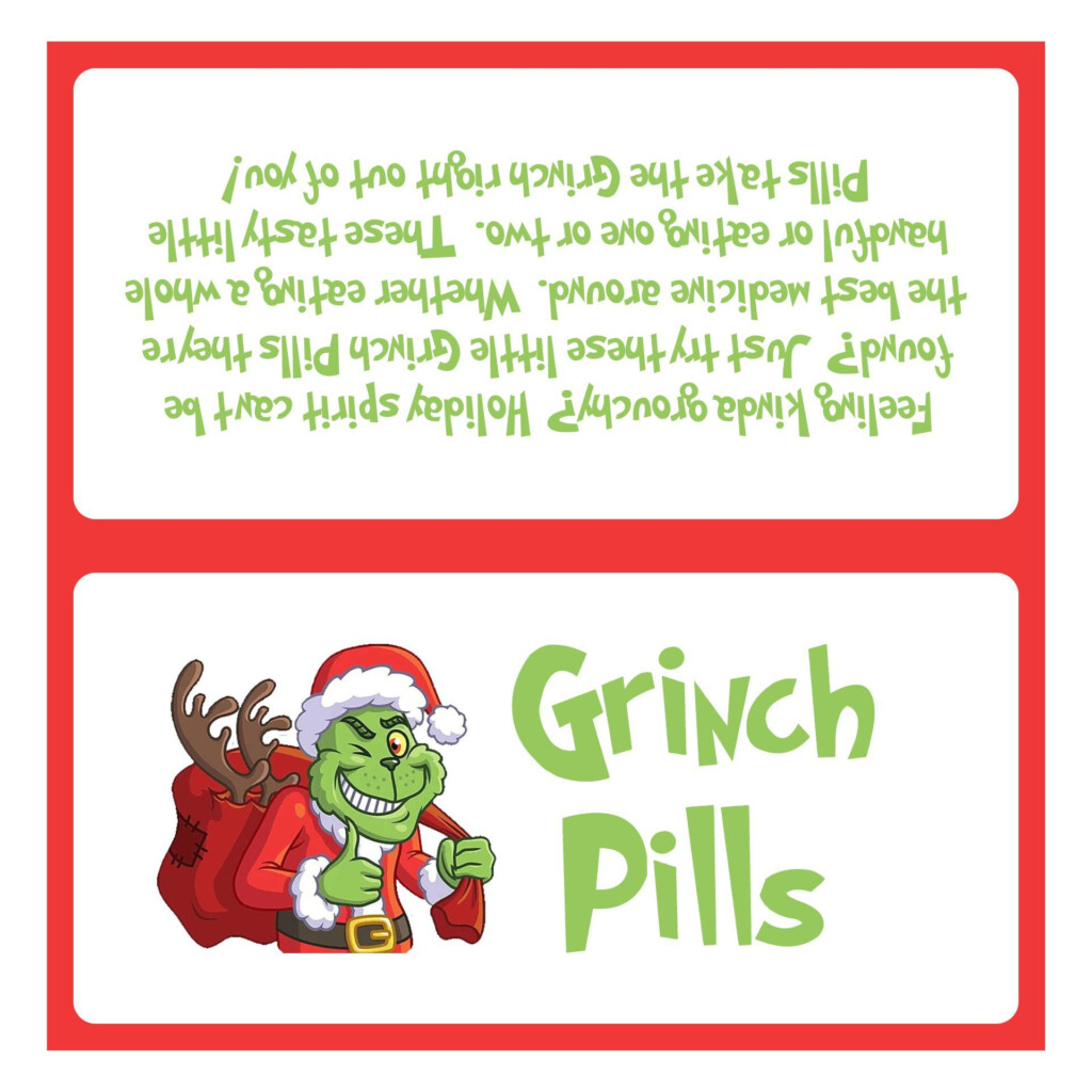 Grinch Pills Label Design Grinch Christmas Party Grinch Christmas Decorations Grinch Party