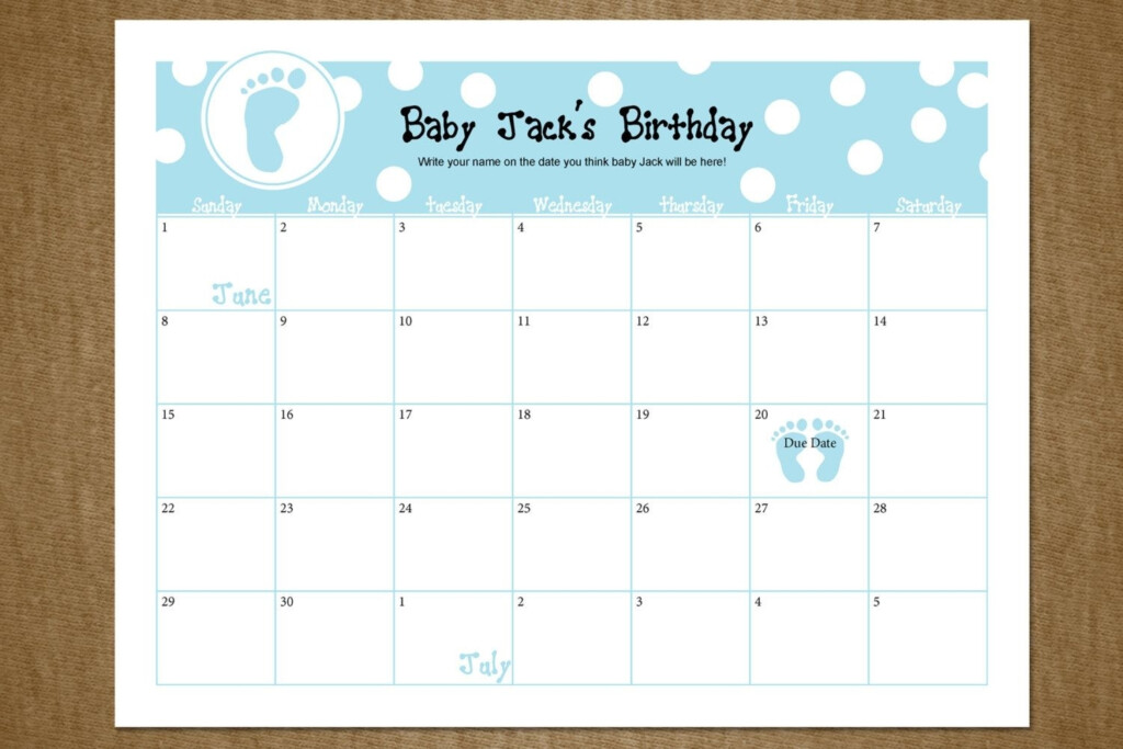 Guessing Baby Due Date Templates Calendar Template 2024 2025