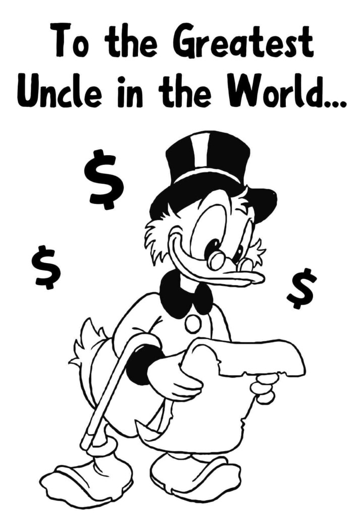 Happy Birthday Uncle Coloring Pages PRINTBIRTHDAY CARDS