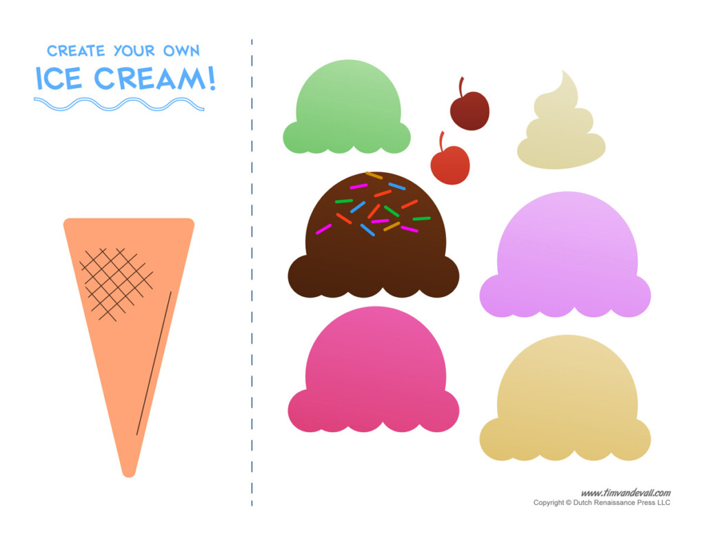 Ice Cream Cone Template Free