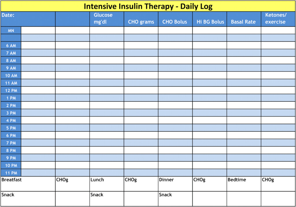 Large Print Free Printable Blood Sugar Log Sheet Printable Templates