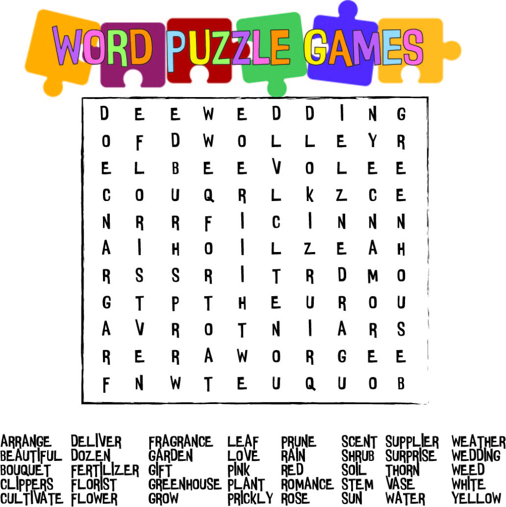 Large Print Word Search Puzzles Printable FreePrintableTM