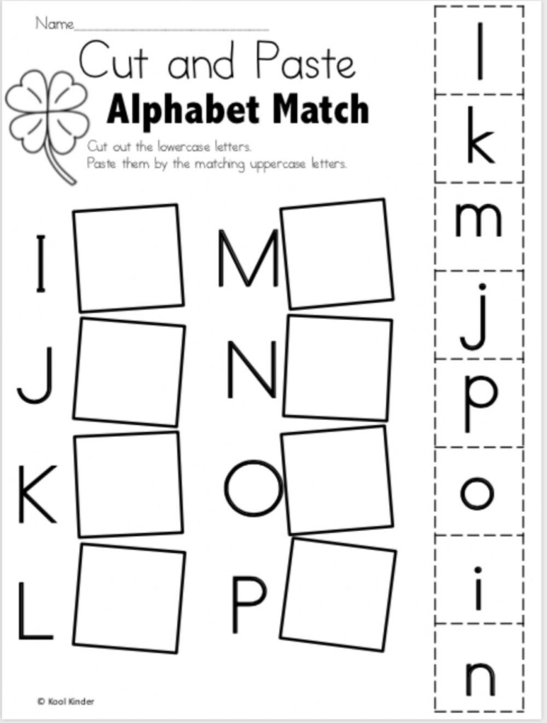 Letter Matching Worksheets For Preschool WorksSheet List
