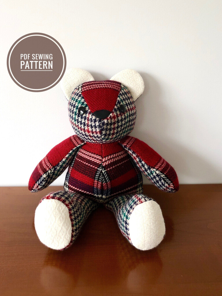 Memory Bears Pattern Free Measure Down 3 8 From The Neck Seam And Pin The Arms On Either Side