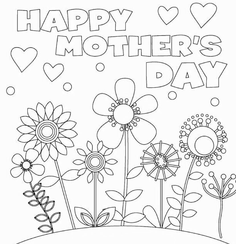 Mother S Day Coloring Page Mothers Day Coloring Pages Teaching Videos Happy Mothers Day