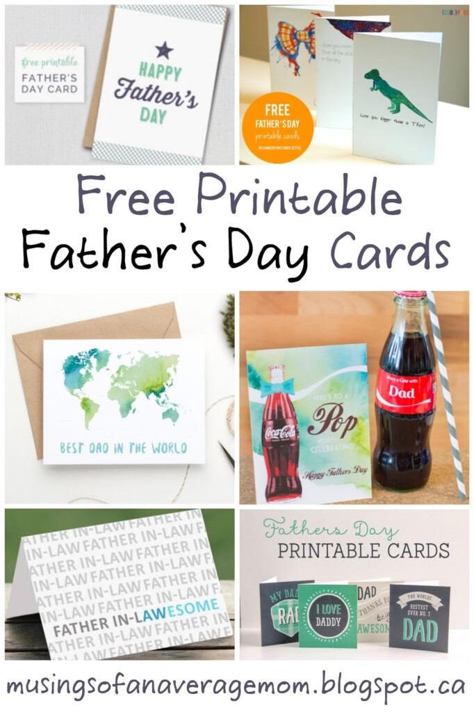 Musings Of An Average Mom Free Fathers Day Printable Cards