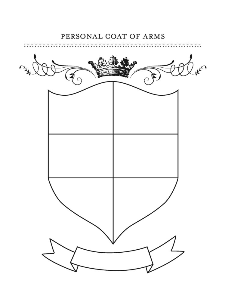 Personal Coat Of Arms Template Education Coat Of Arms Art Printable Coat Of Arms