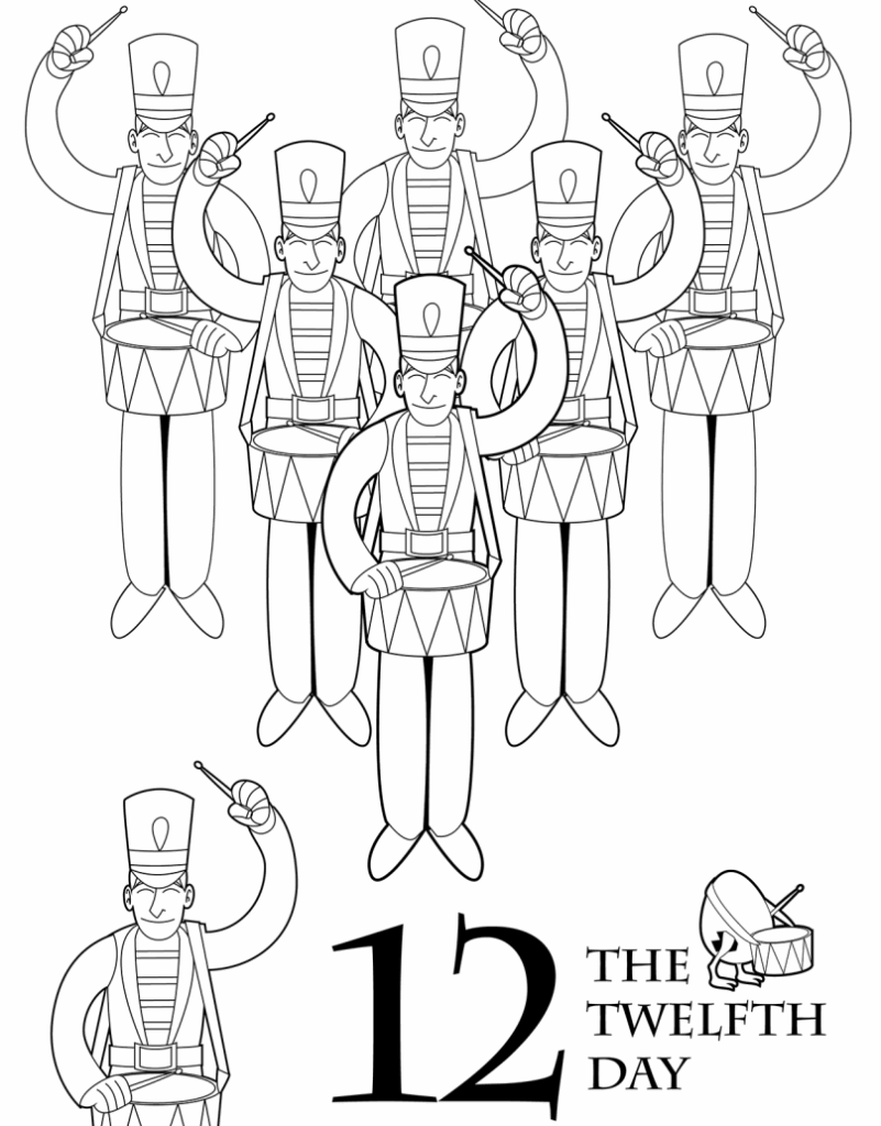 Printable 12 Days Of Christmas Book