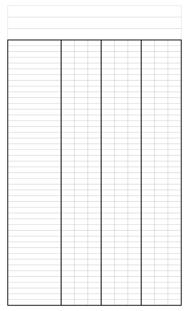 Printable 4 Column Chart With Lines Paper Templates Printable Paper Template Printable Chart