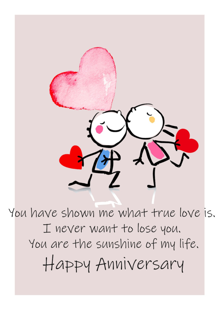 Printable Anniversary Card Digital Happy Anniversary Card Wish My Love Card Downloadable