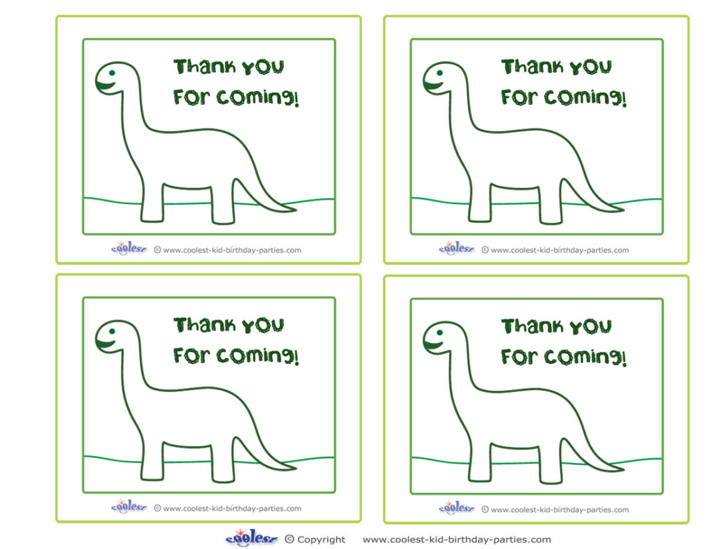 Printable Brontosaurus Dino Thank You Cards Coolest Free Printables