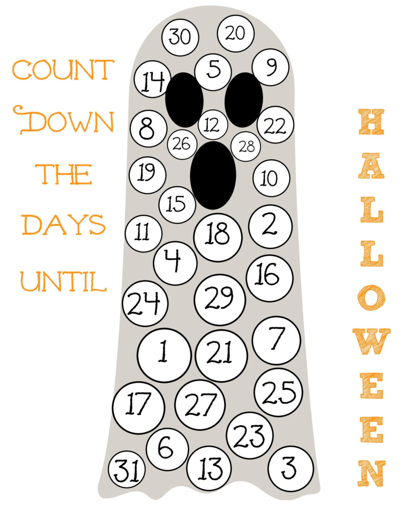 Printable Countdown Calendar