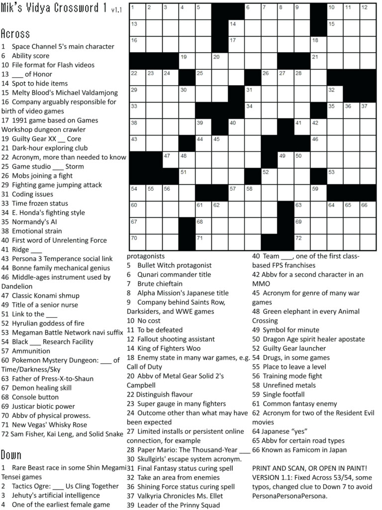 Printable Crosswords About Friendship Trials Ireland Free Printable Crosswords Free Printable
