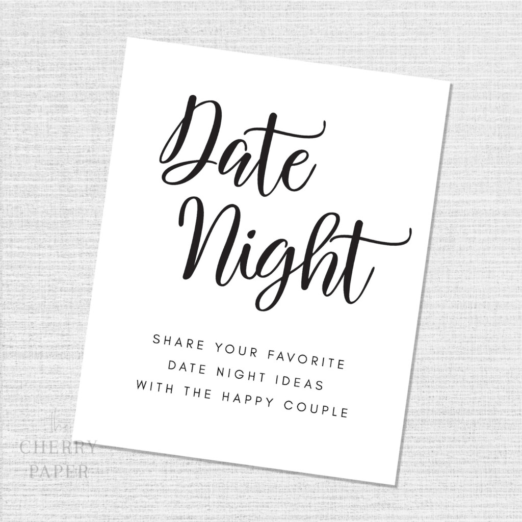 Printable Date Night Cards