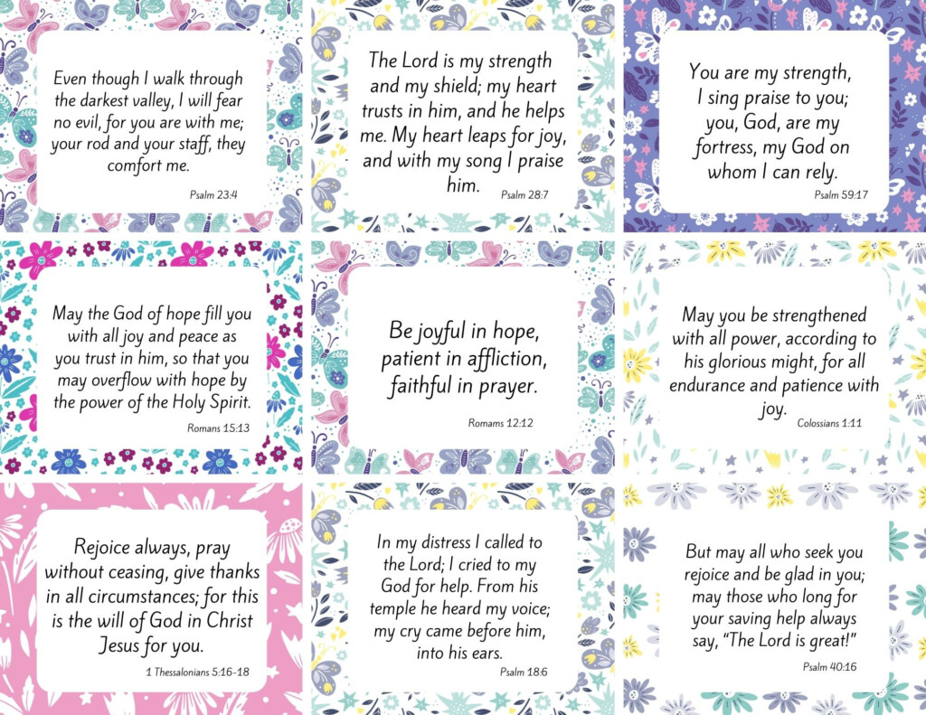 Printable Encouragement Cards