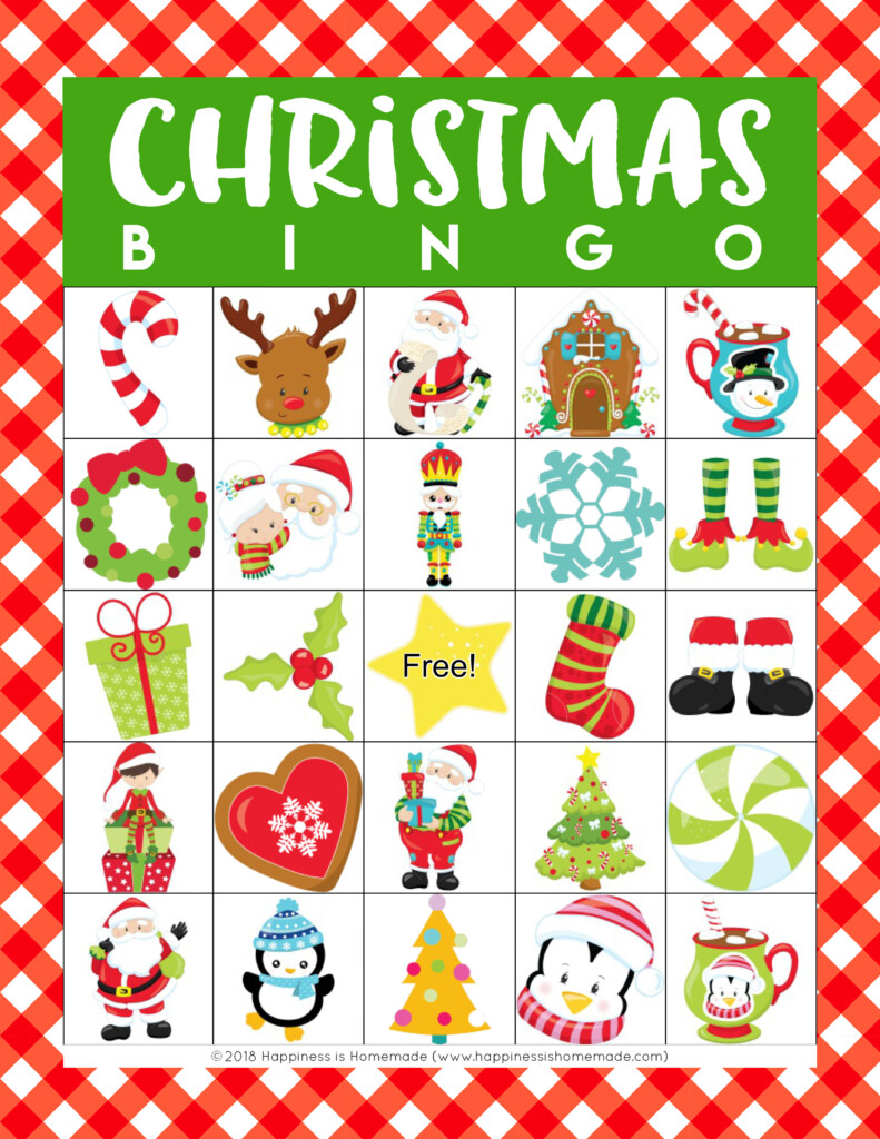 Printable Holiday Bingo Cards Free Free Printable Templates