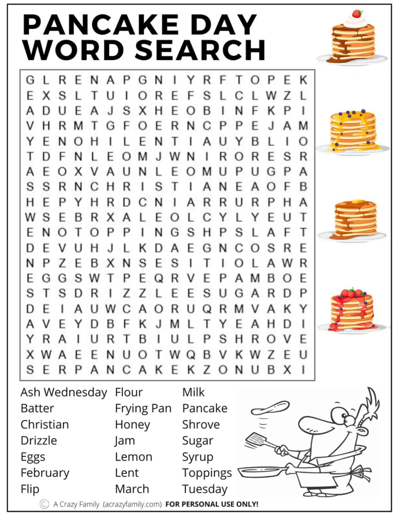 Printable Jumbo Word Search