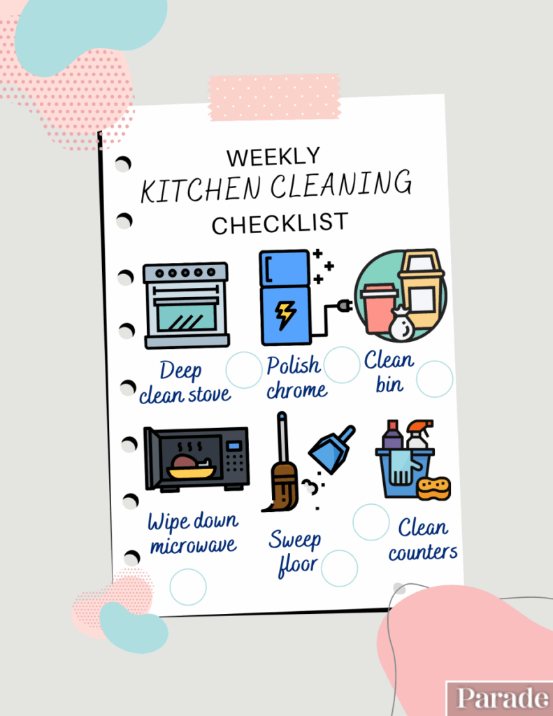 Printable Kitchen Cleaning Checklist