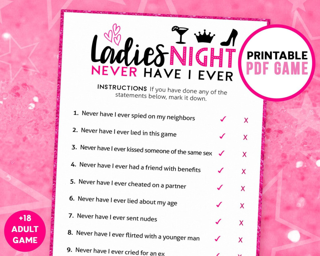 Printable Ladies Night Games Printable Word Searches