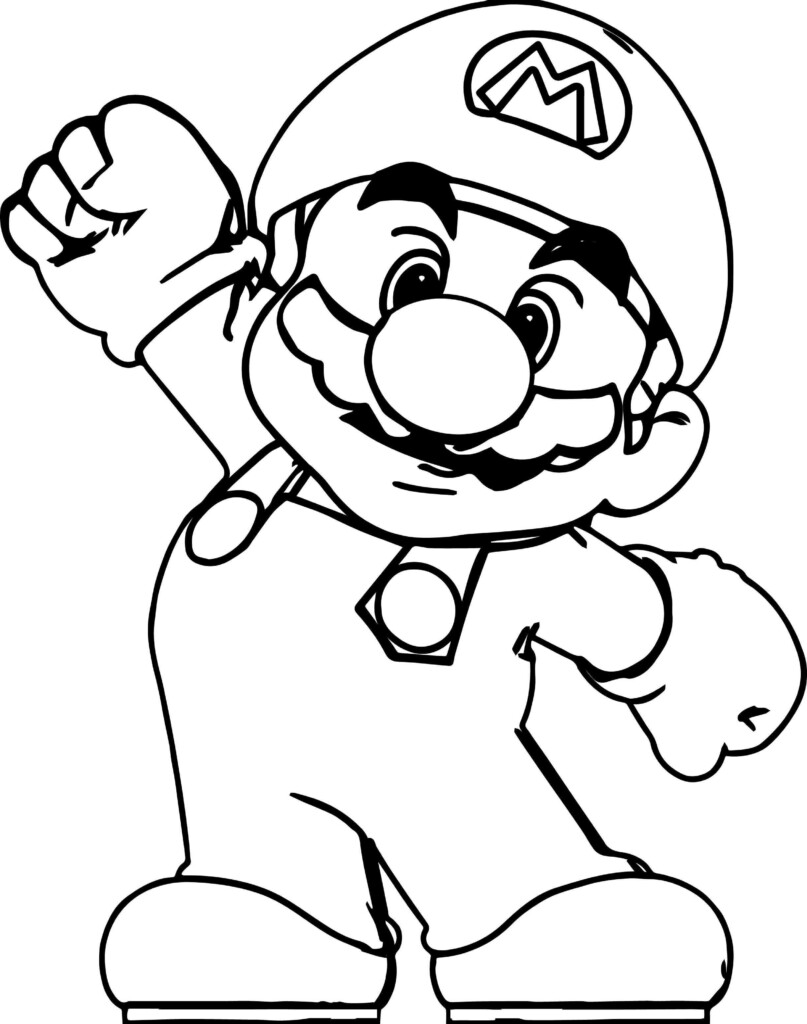 Printable Mario Coloring Pages PDF Ideas For Kids Coloringfolder Mario Ang Y U Anime