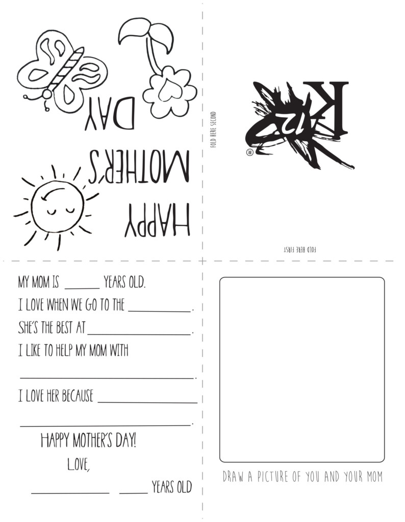 Printable Mother S Day Card Learning Liftoff
