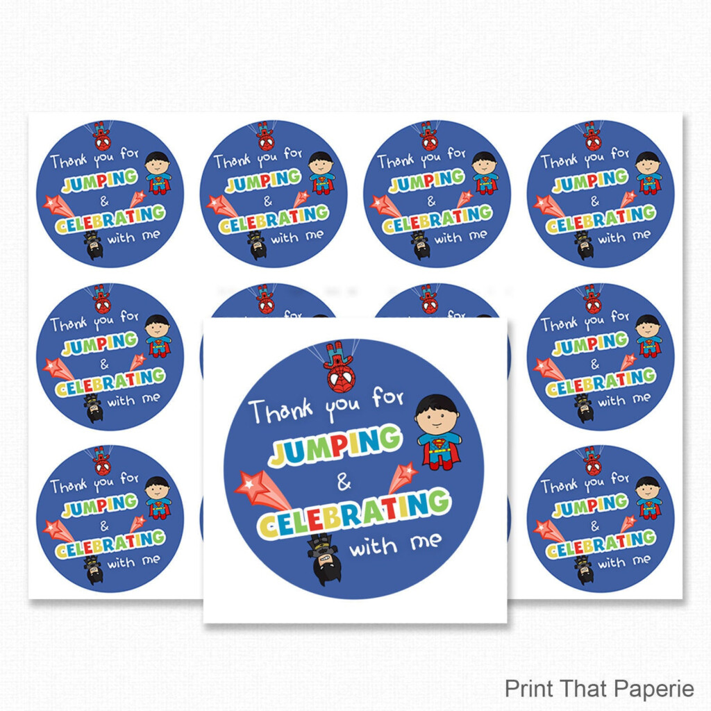 Printable Party Favor Tags Printable Instant Download Etsy