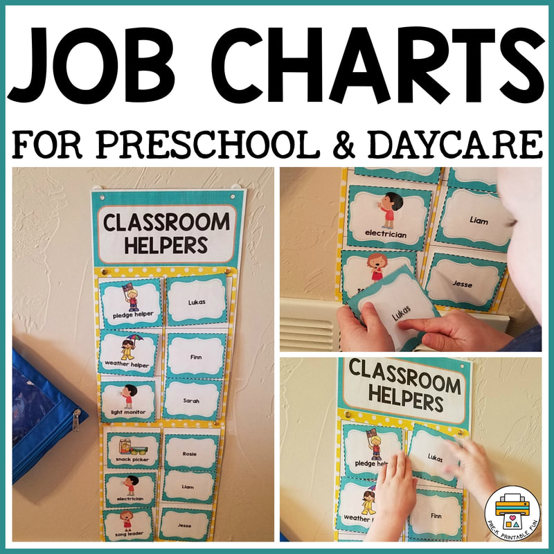 Printable Preschool Job Chart