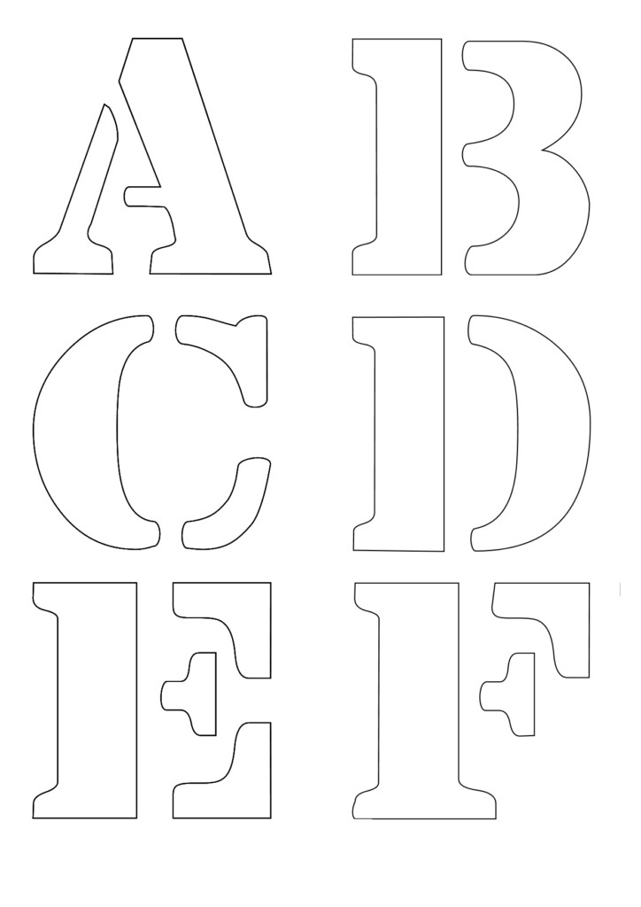 Printable Stencil Letters 3 Inch