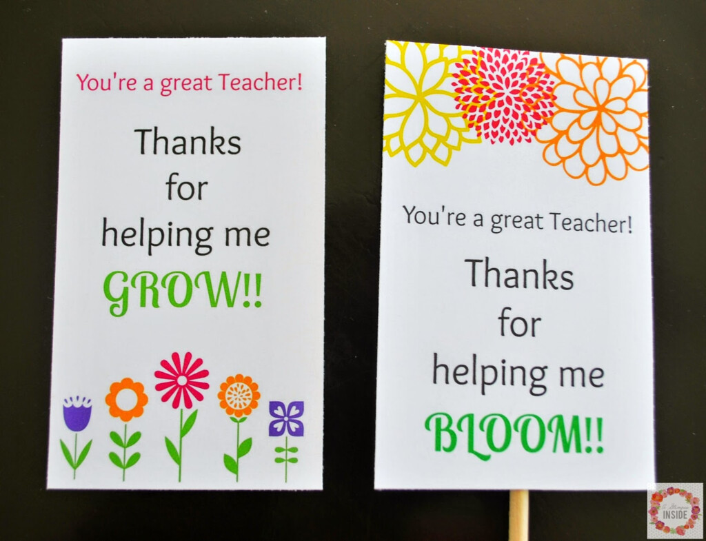 Printable Thank You Cards Teacher
