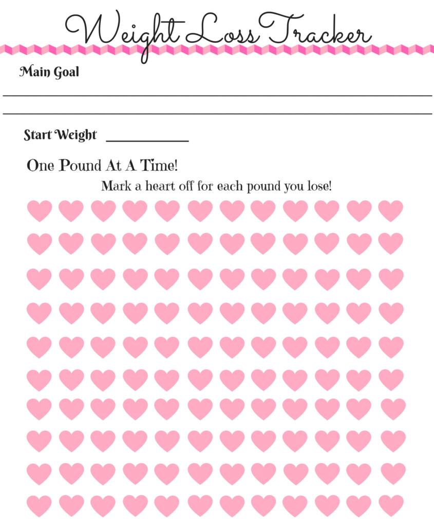 Printable Weight Loss Tracker Template