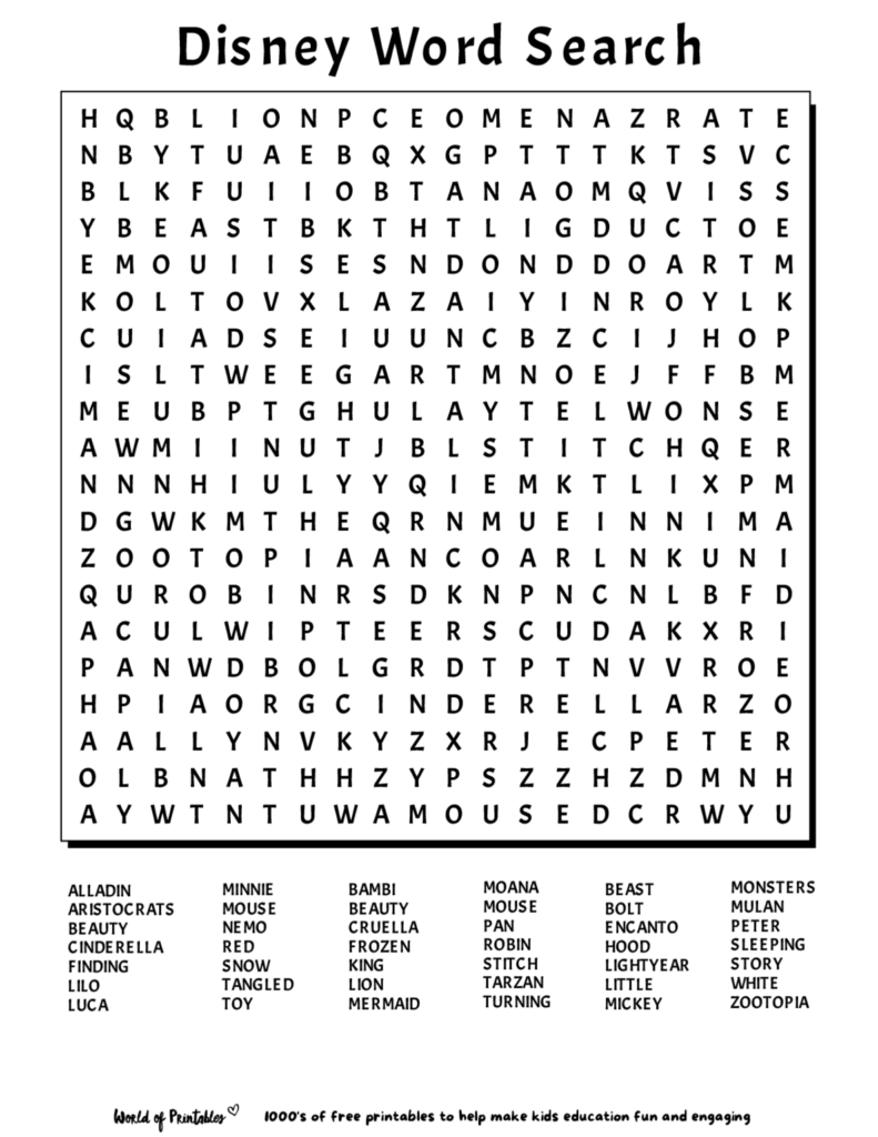 Printable Word Search Ajandalar Ingilizce Izim