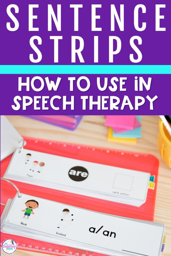 Sentence Strips In Speech Therapy Artofit
