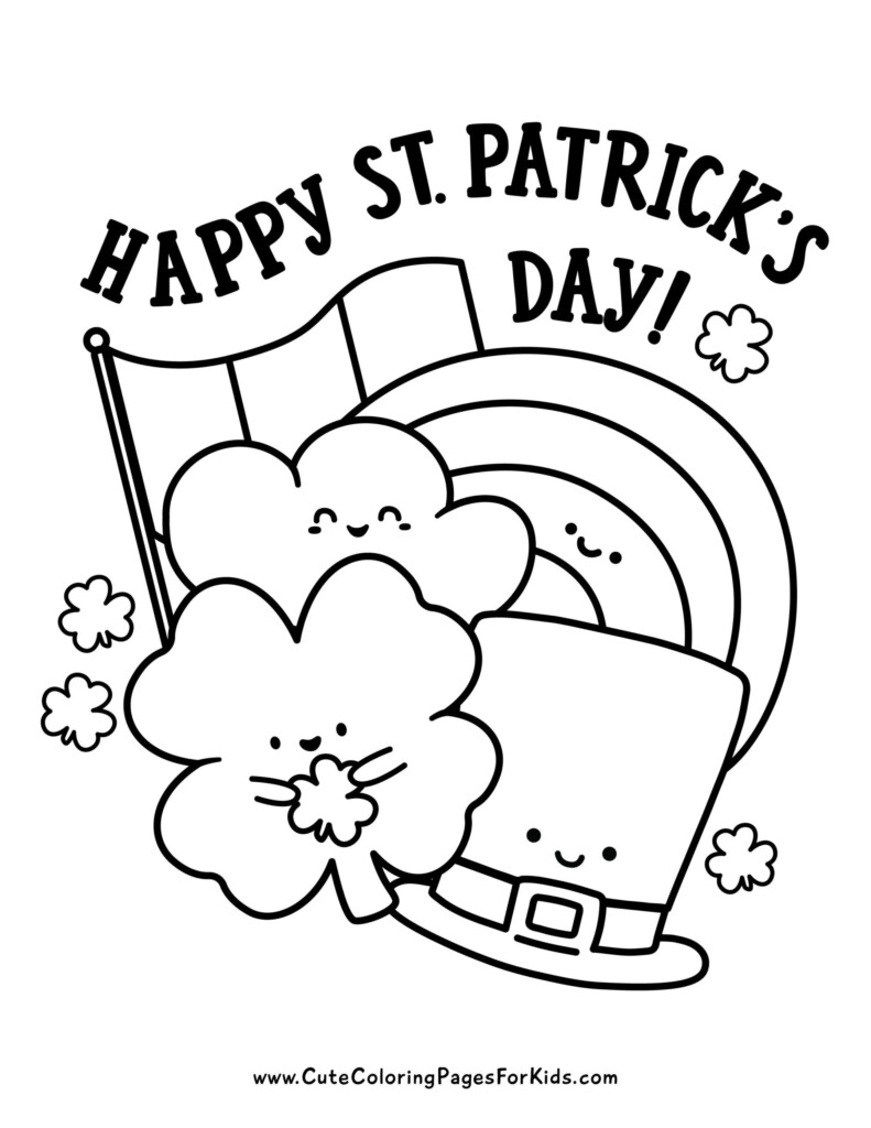 St Patrick S Day Coloring Pages 6 Free Printable PDFs Cute Coloring Pages For Kids In 2024