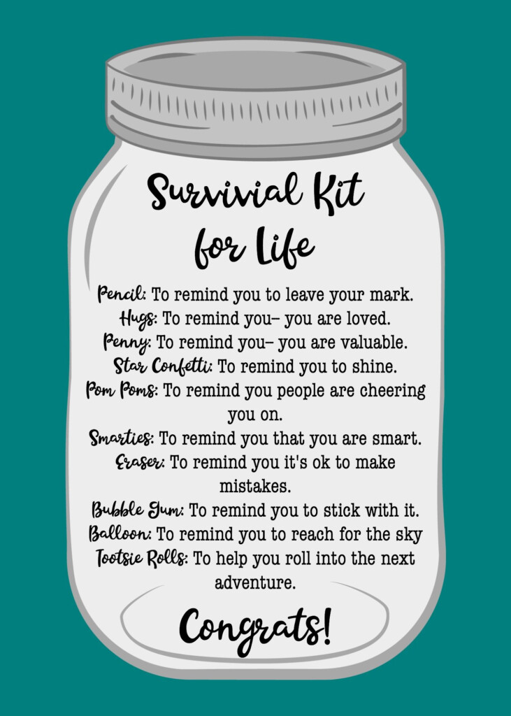 Survival Kit For Life Diy Graduation Gifts Best Graduation Gifts High School Graduation Gifts