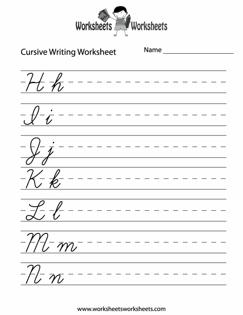 Teaching Cursive Writing Worksheet Worksheets Worksheets