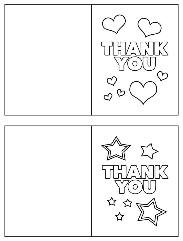 Thanksgiving Thank You Cards 10 Free PDF Printables Printablee Thank You Cards From Kids