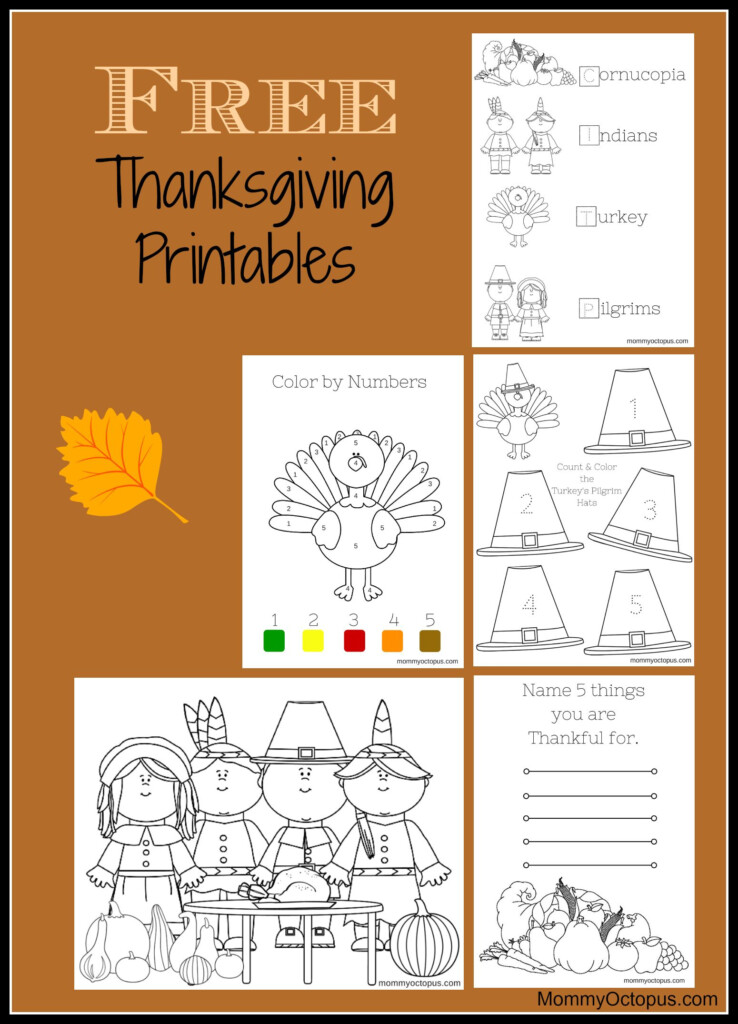 Thanksgiving Worksheets For Kids