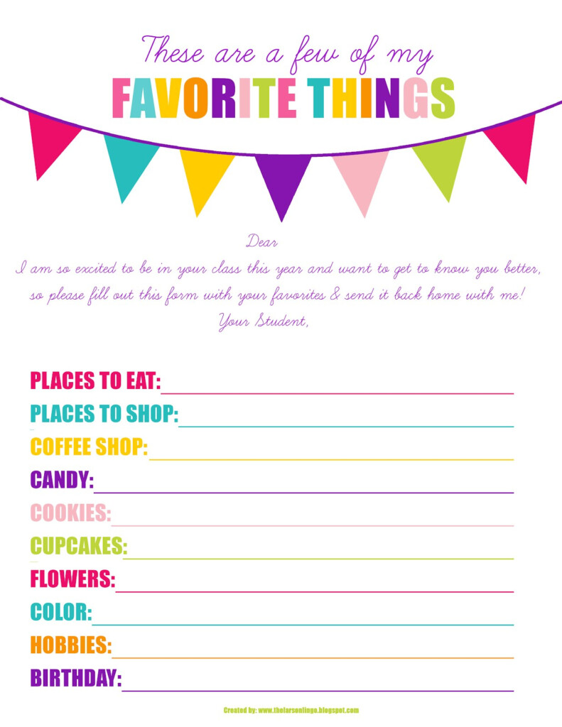 The Larson Lingo First Week Of Kindergarten Back To School Printable