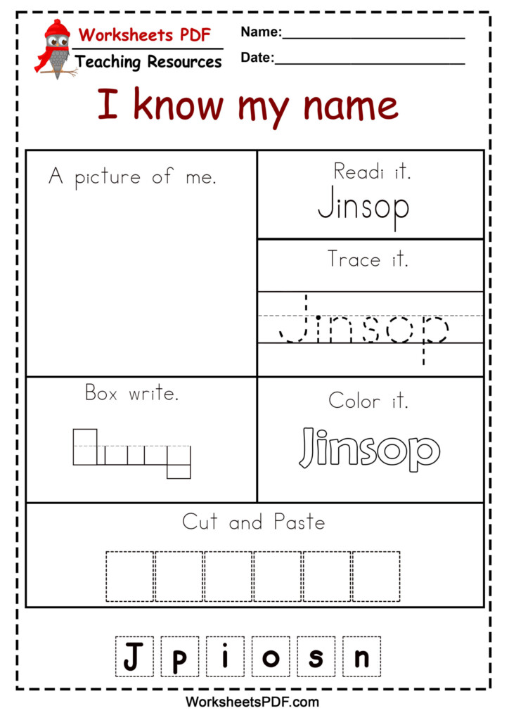Tracing Names Printable Worksheets