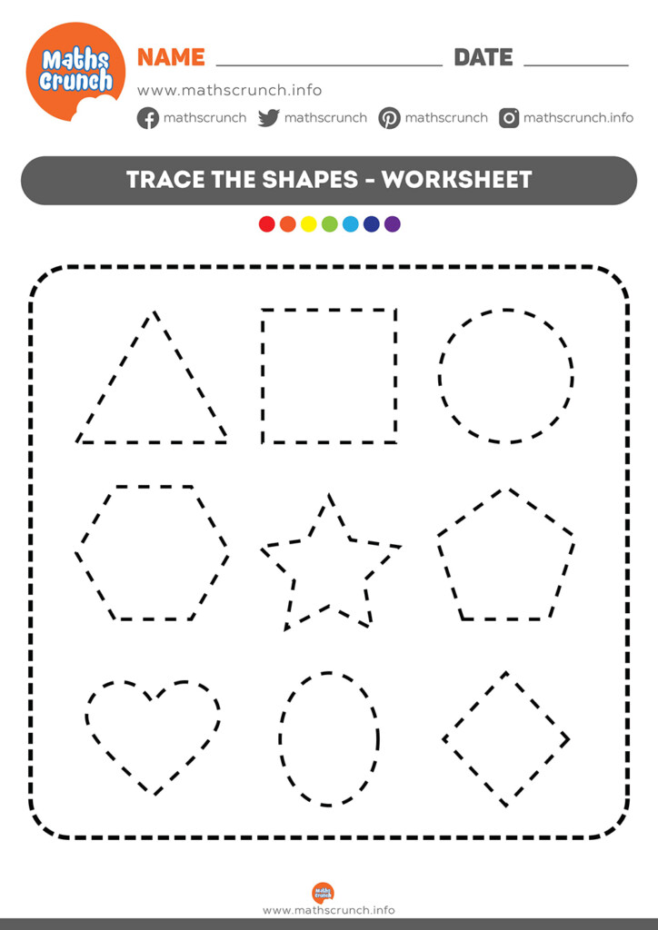 Tracing Shapes Worksheets